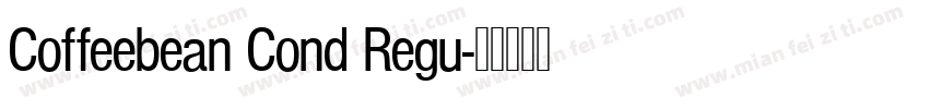 Coffeebean Cond Regu字体转换